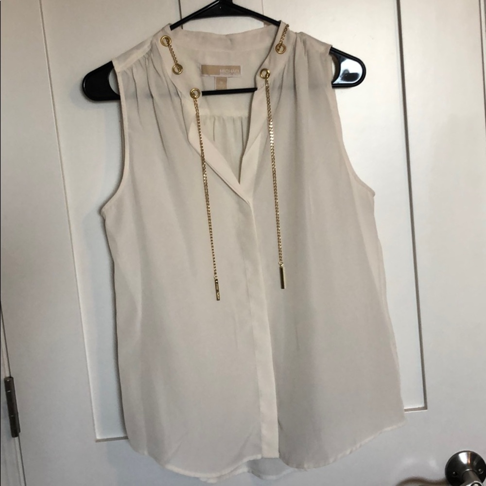 Michael Kors sleeveless blouse (off-white)